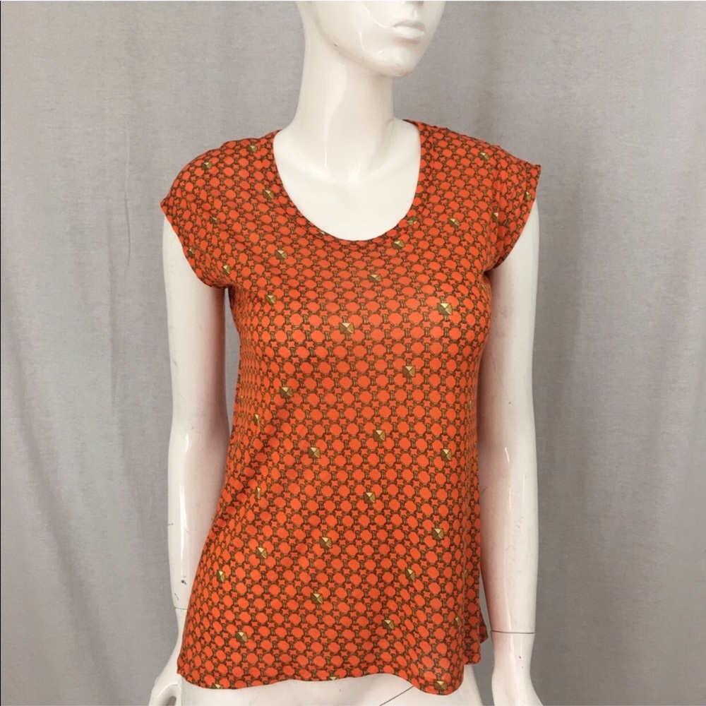 SOLD XS Michael Kors Sleeveless Hi-Low Chain Top - Picture 7 of 7